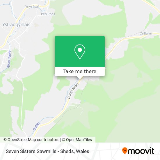 Seven Sisters Sawmills - Sheds map