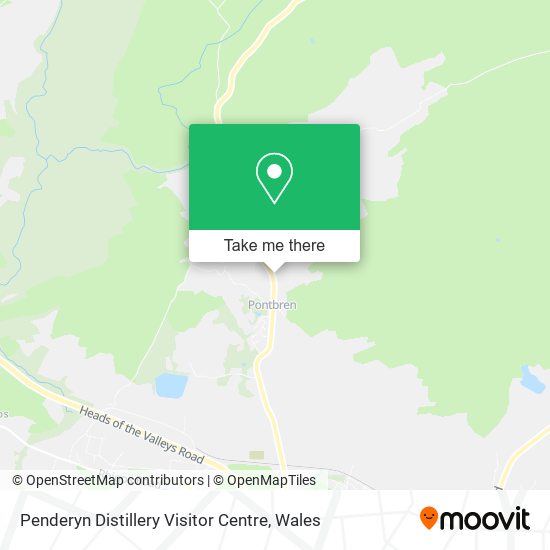 Penderyn Distillery Visitor Centre map