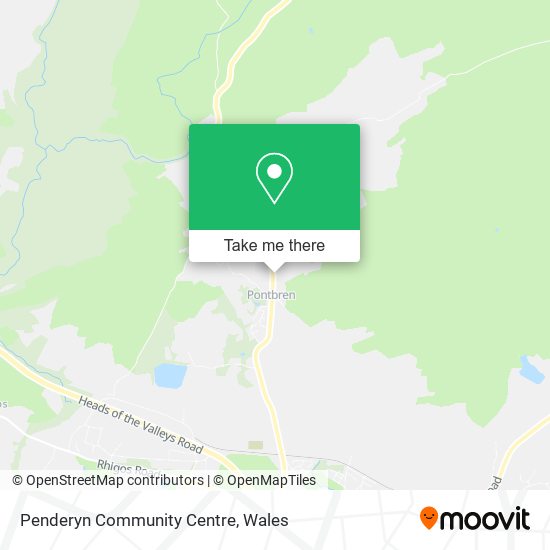 Penderyn Community Centre map