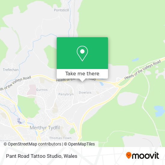 Pant Road Tattoo Studio map