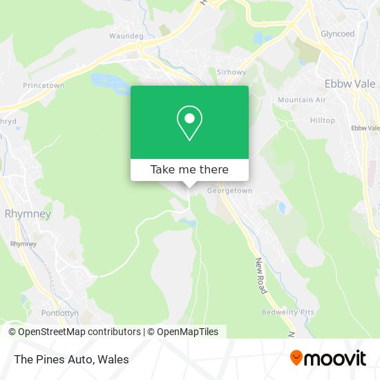The Pines Auto map