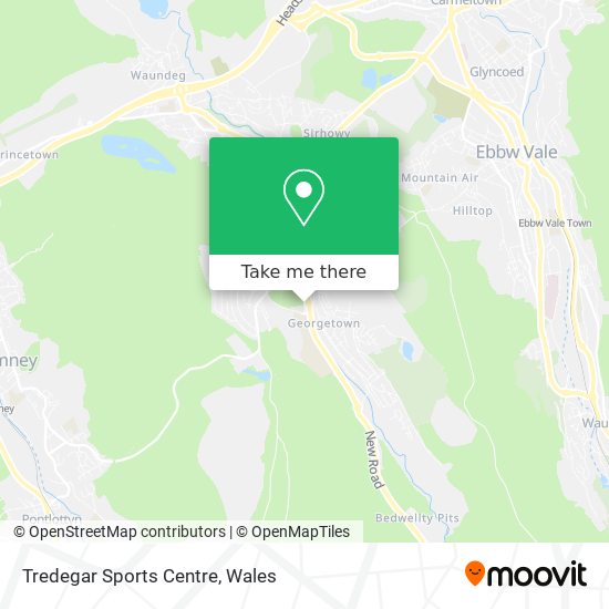 Tredegar Sports Centre map