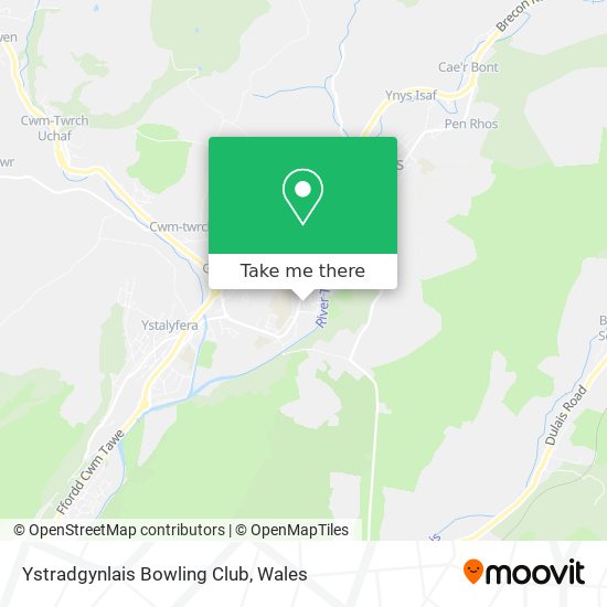 Ystradgynlais Bowling Club map