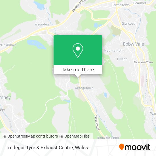 Tredegar Tyre & Exhaust Centre map