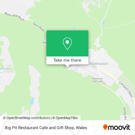 Big Pit Restaurant Cafe and Gift Shop map