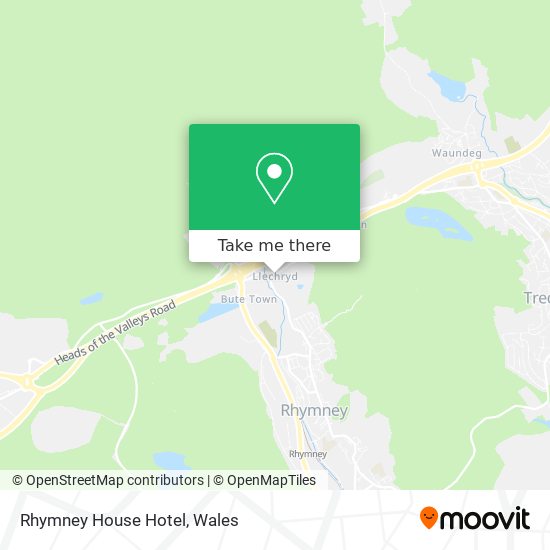 Rhymney House Hotel map