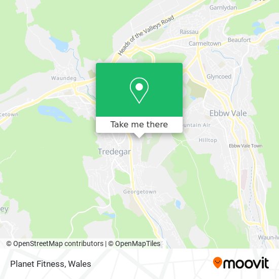 Planet Fitness map