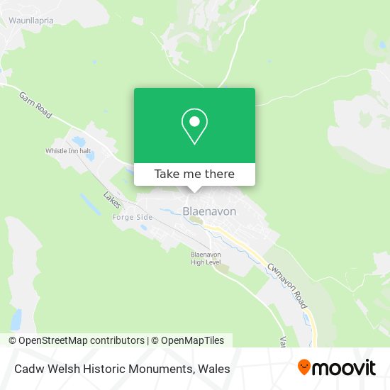 Cadw Welsh Historic Monuments map