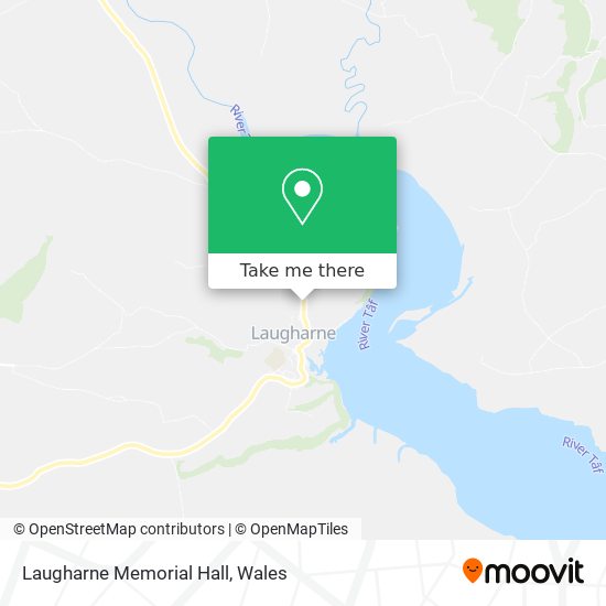 Laugharne Memorial Hall map