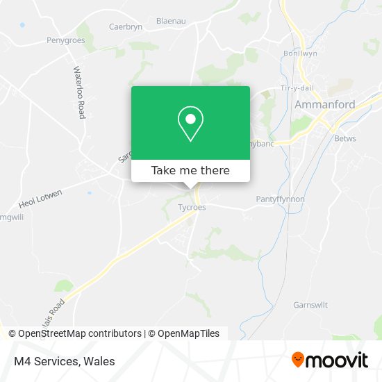 M4 Services map