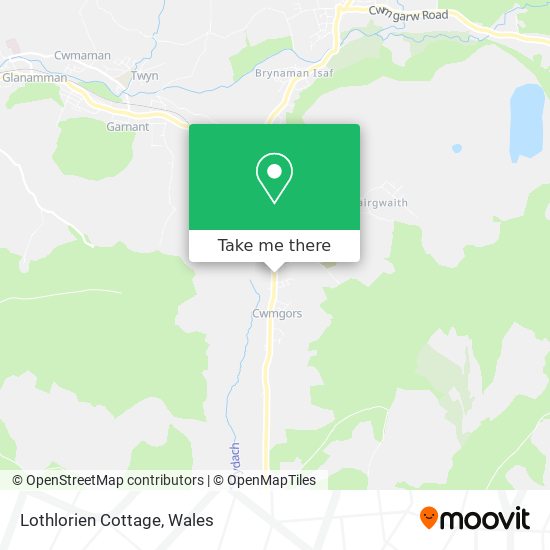 Lothlorien Cottage map