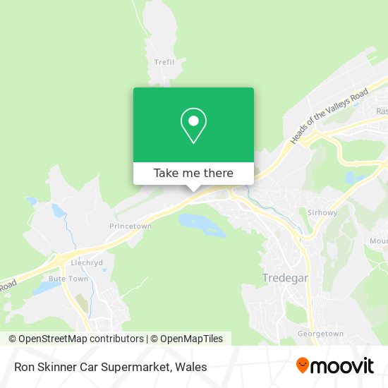 Ron Skinner Car Supermarket map