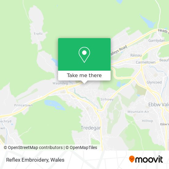 Reflex Embroidery map