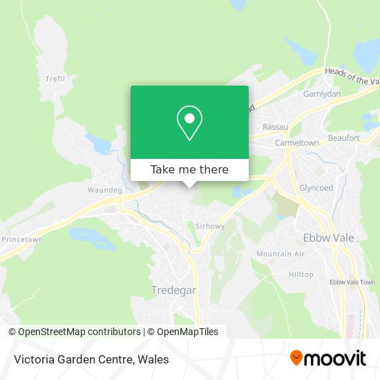 Victoria Garden Centre map