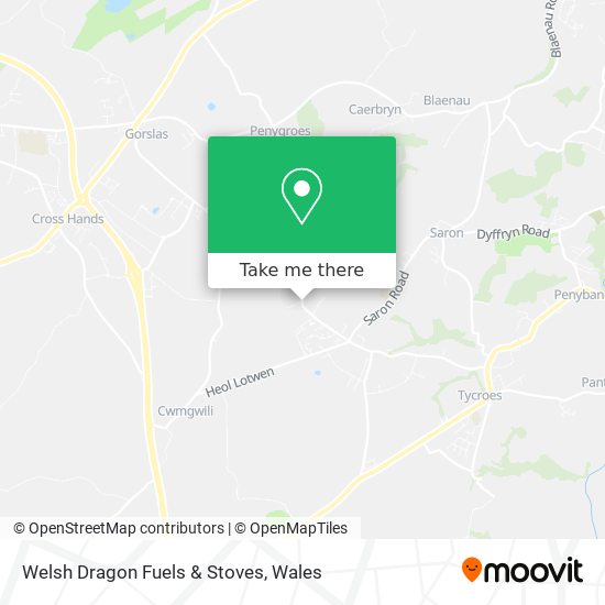 Welsh Dragon Fuels & Stoves map