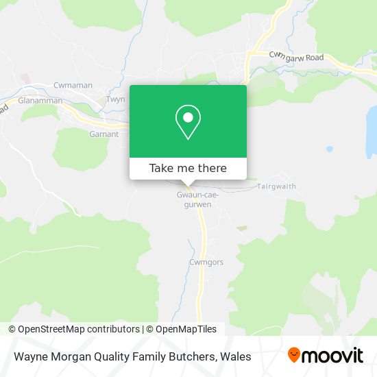 Wayne Morgan Quality Family Butchers map