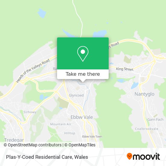 Plas-Y-Coed Residential Care map