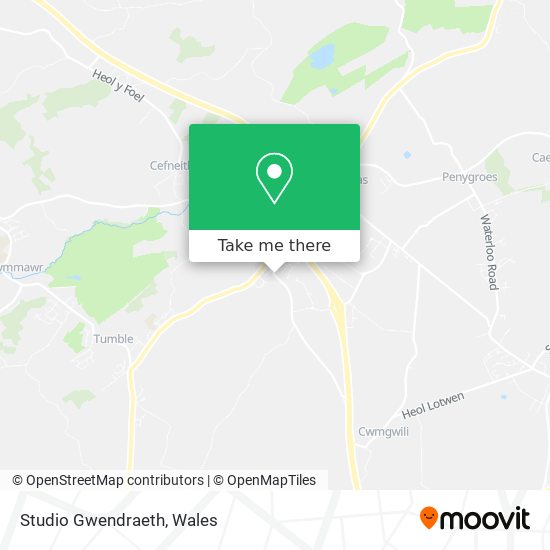 Studio Gwendraeth map