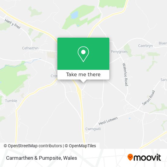 Carmarthen & Pumpsite map