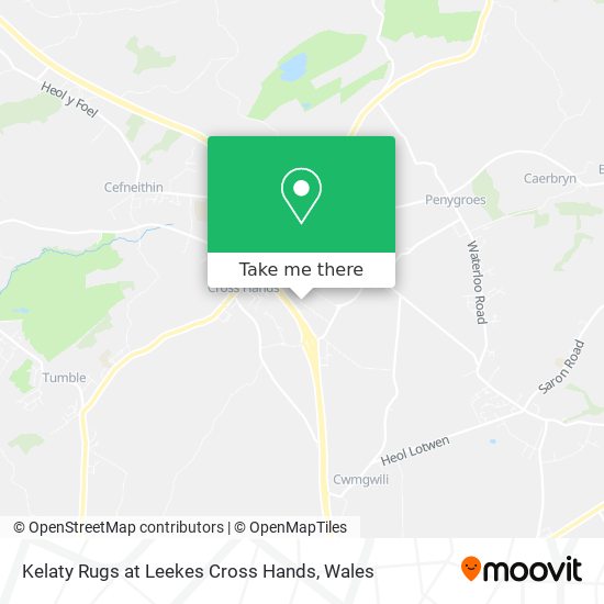 Kelaty Rugs at Leekes Cross Hands map