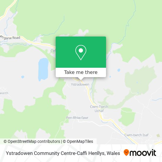 Ystradowen Community Centre-Caffi Henllys map