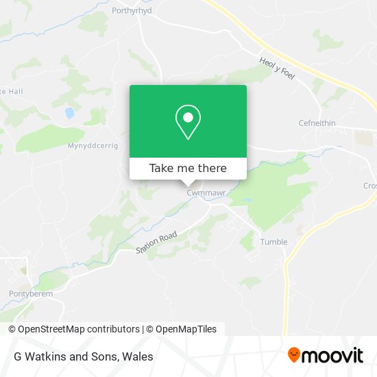 G Watkins and Sons map