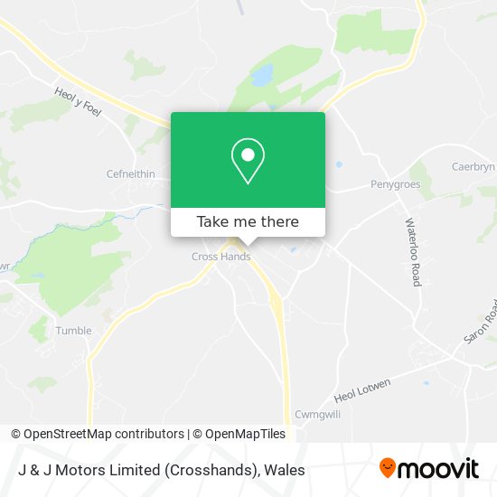 J & J Motors Limited (Crosshands) map