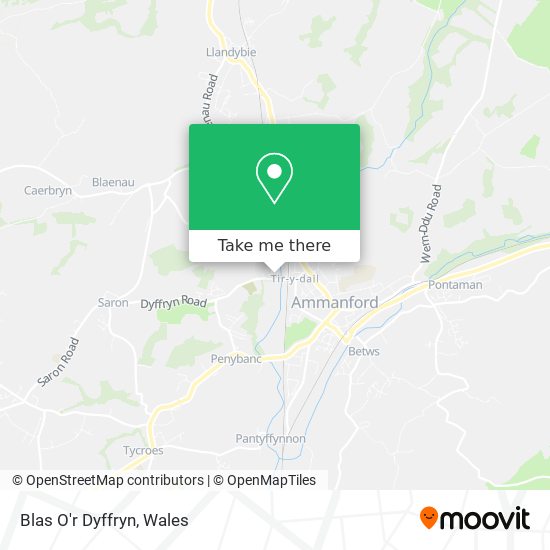 Blas O'r Dyffryn map