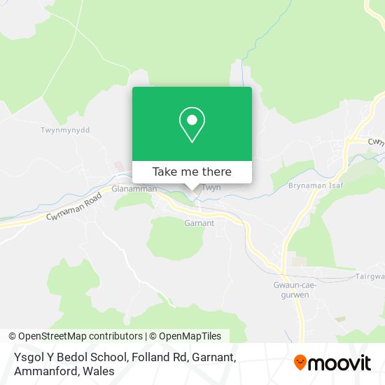 Ysgol Y Bedol School, Folland Rd, Garnant, Ammanford map