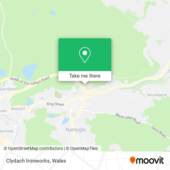 Clydach Ironworks map
