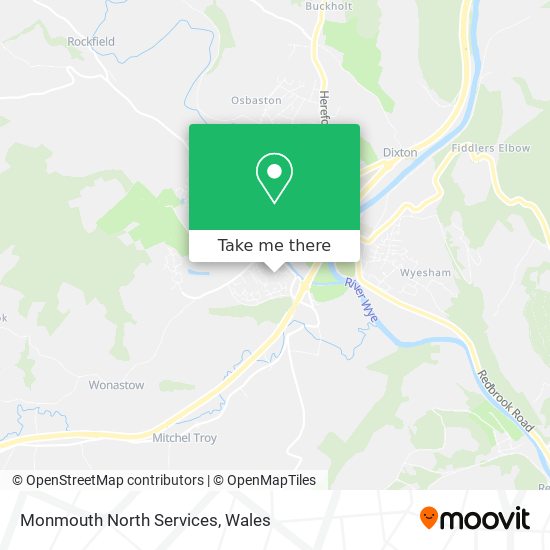 Monmouth North Services map