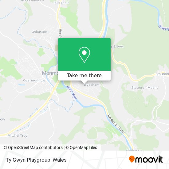 Ty Gwyn Playgroup map