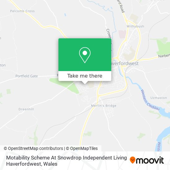 Motability Scheme At Snowdrop Independent Living Haverfordwest map