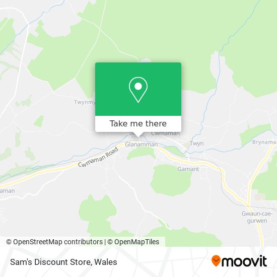 Sam's Discount Store map