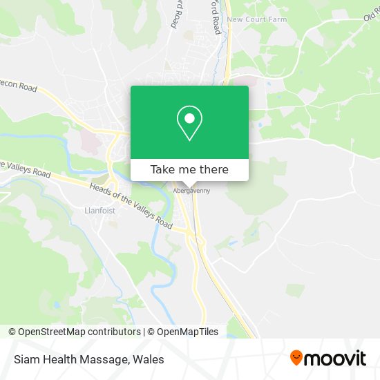 Siam Health Massage map