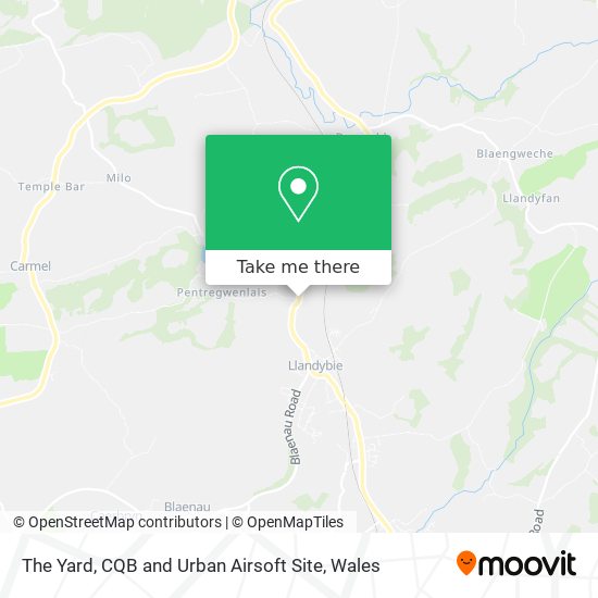 The Yard, CQB and Urban Airsoft Site map