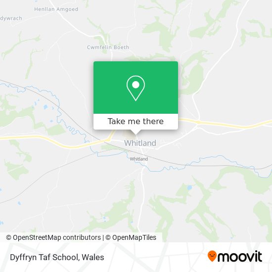 Dyffryn Taf School map