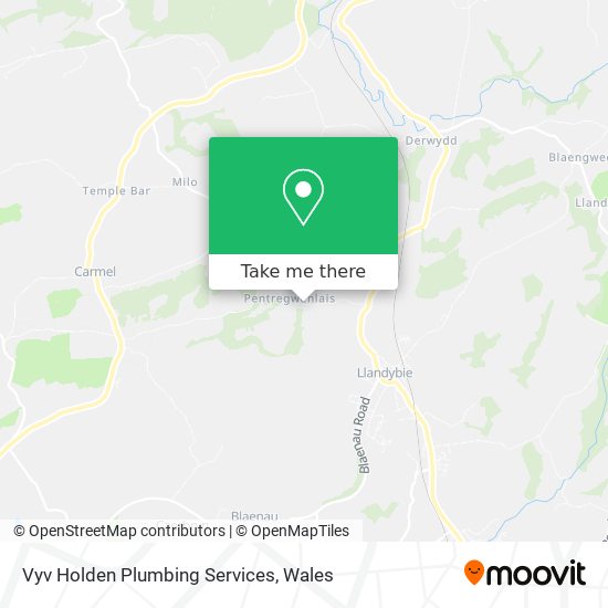 Vyv Holden Plumbing Services map