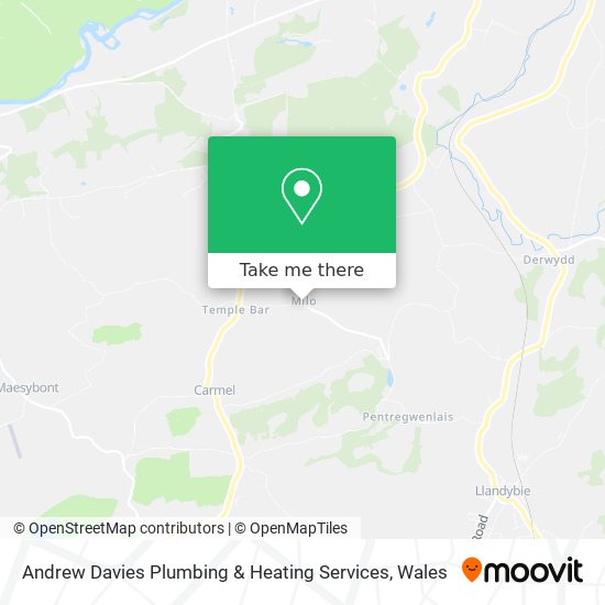 Andrew Davies Plumbing & Heating Services map