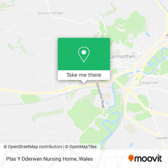 Plas Y Dderwen Nursing Home map