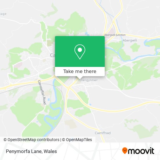 Penymorfa Lane map