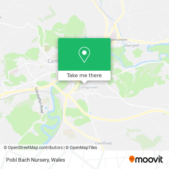 Pobl Bach Nursery map