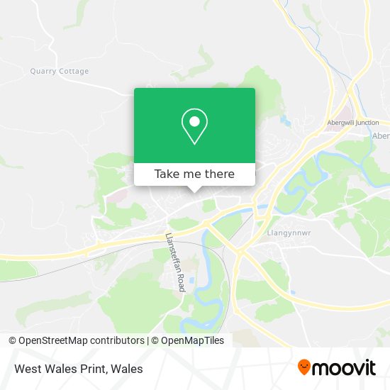 West Wales Print map