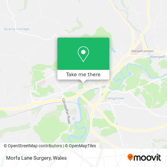 Morfa Lane Surgery map