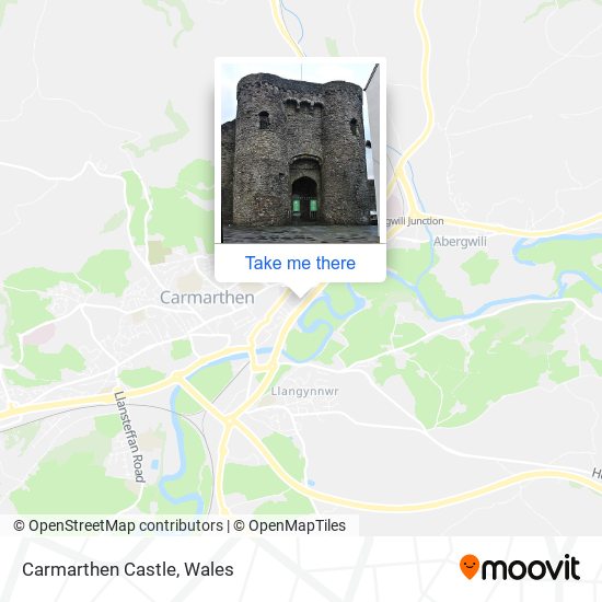 Carmarthen Castle map