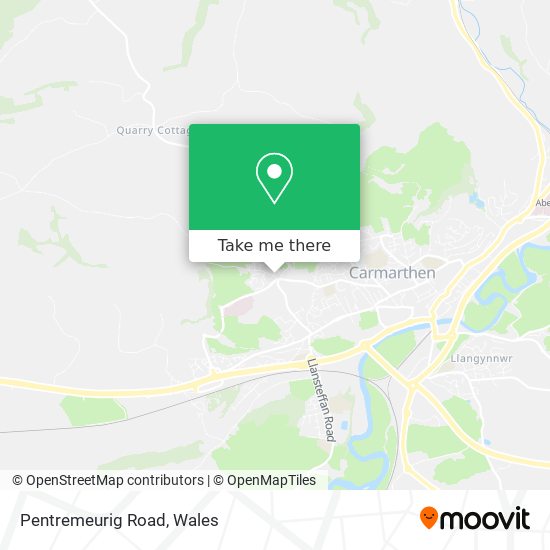 Pentremeurig Road map