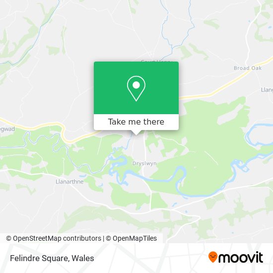 Felindre Square map