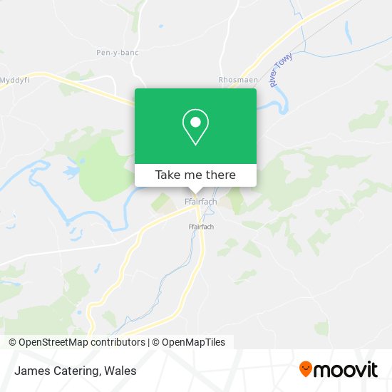 James Catering map