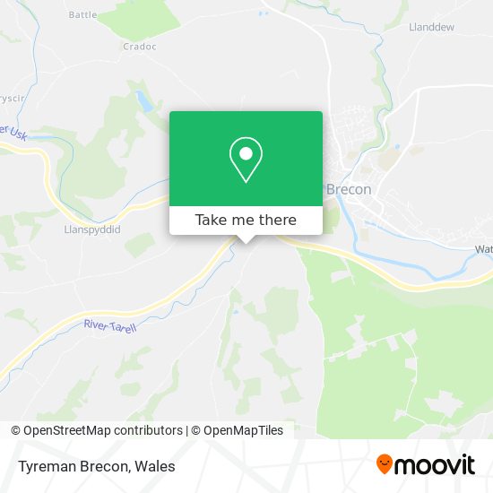 Tyreman Brecon map