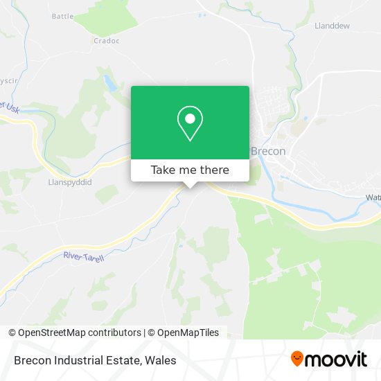 Brecon Industrial Estate map